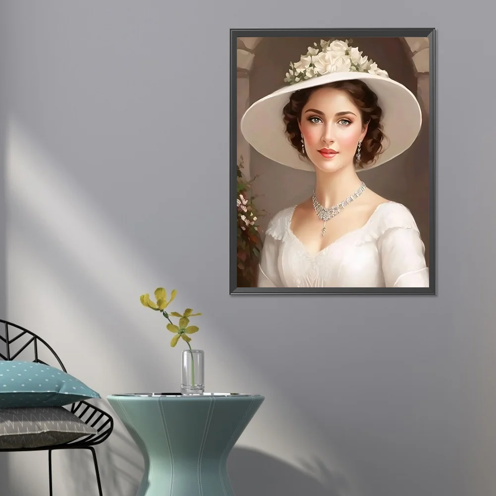 Diamond Painting - Full Round Drill - Elegant Lady(Canvas|50*60cm)