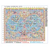 (Big Size) 11CT/14CT Old world map- Counted Cross Stitch   56*46cm/22.05*18.11in(Brand)