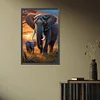 (45*65cm)Tropical Elephant - Full Round Partial AB Drill Diamond Painting