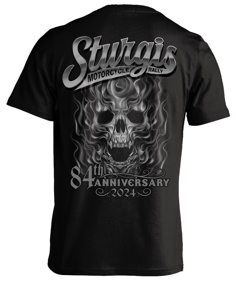 2024 Sturgis Motorcycle Rally Smokey Skull 84th Anniversary