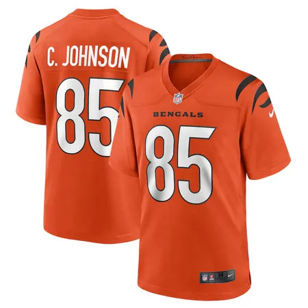 Men's Cincinnati Bengals #85 Chad Johnson Nike Orange Retired Player Alternate Game Jersey