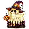Gothic Witch Hat Night Light Halloween Decorations Colorful Wizard Hat Lamp