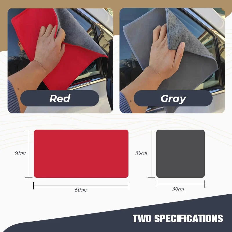 Car logo Suede Double-sided Absorbent Car Drying Towel