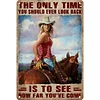 (Multi Style)Cowgirl - Vintage Metal Signs - 20*30cm/30*40cm - Western