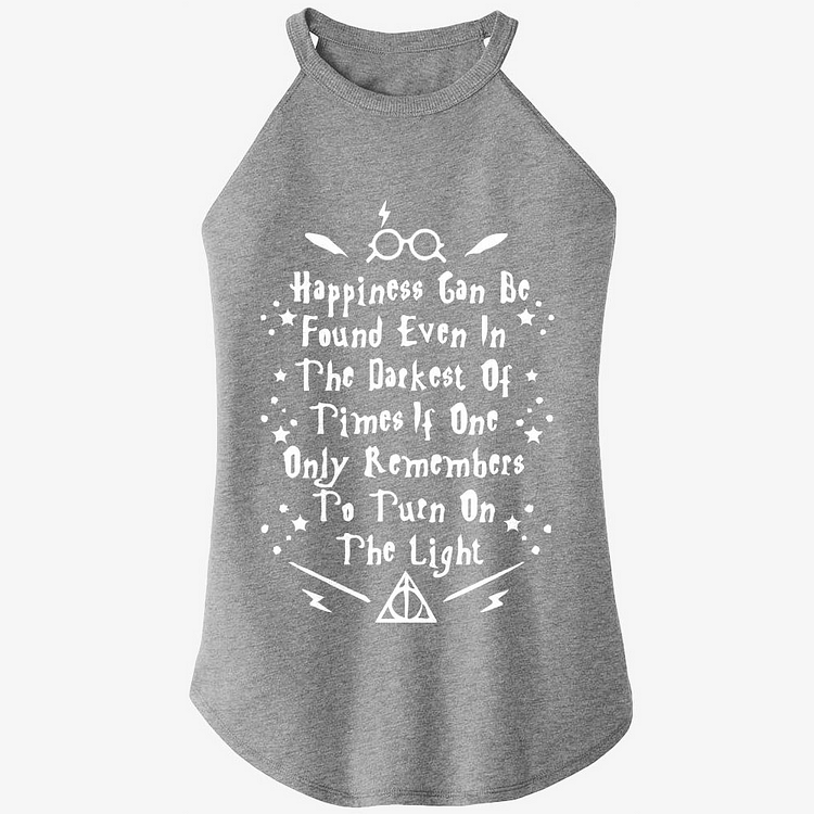 Happiness Can Be Found Even In The Darkest, Harry Potter Rocker Tank Top