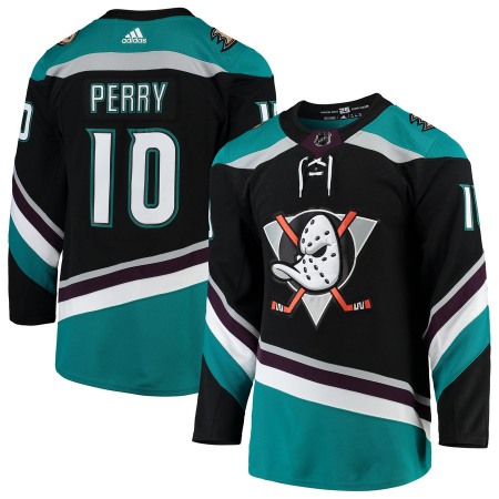 Men's  Anaheim Ducks #10 Corey Perry Black Stitched NHL Jersey