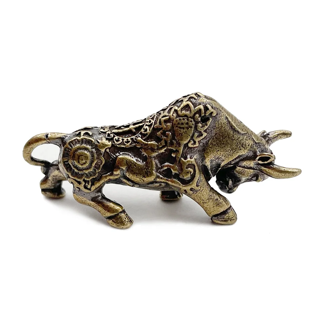 Vintage Copper Animals Eagle Lion King Bull Rhinoceros War Horse Figurines Desk Ornament Home Decoration Accessories Brass Craft