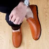 Men's Large Size Casual Leather Driving Shoes