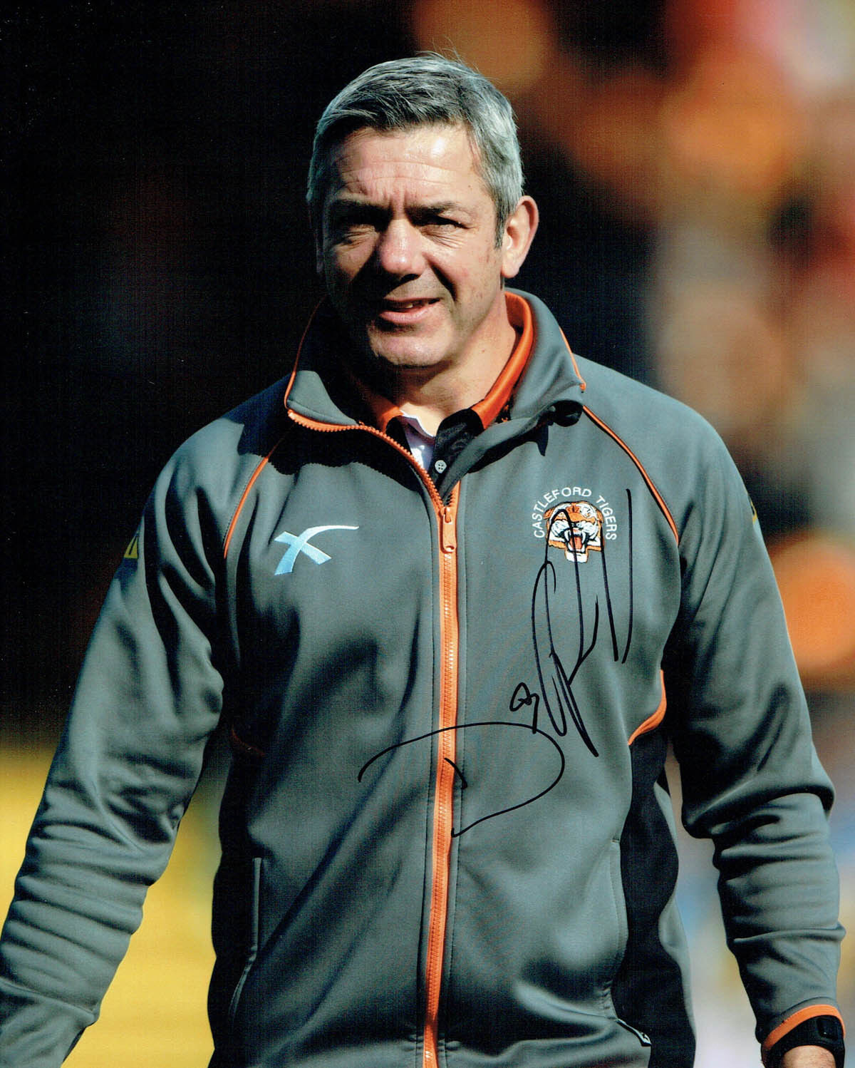 Daryl POWELL Castleford Tigers Coach Rugby Signed Autograph 10x8 Photo Poster painting AFTAL COA