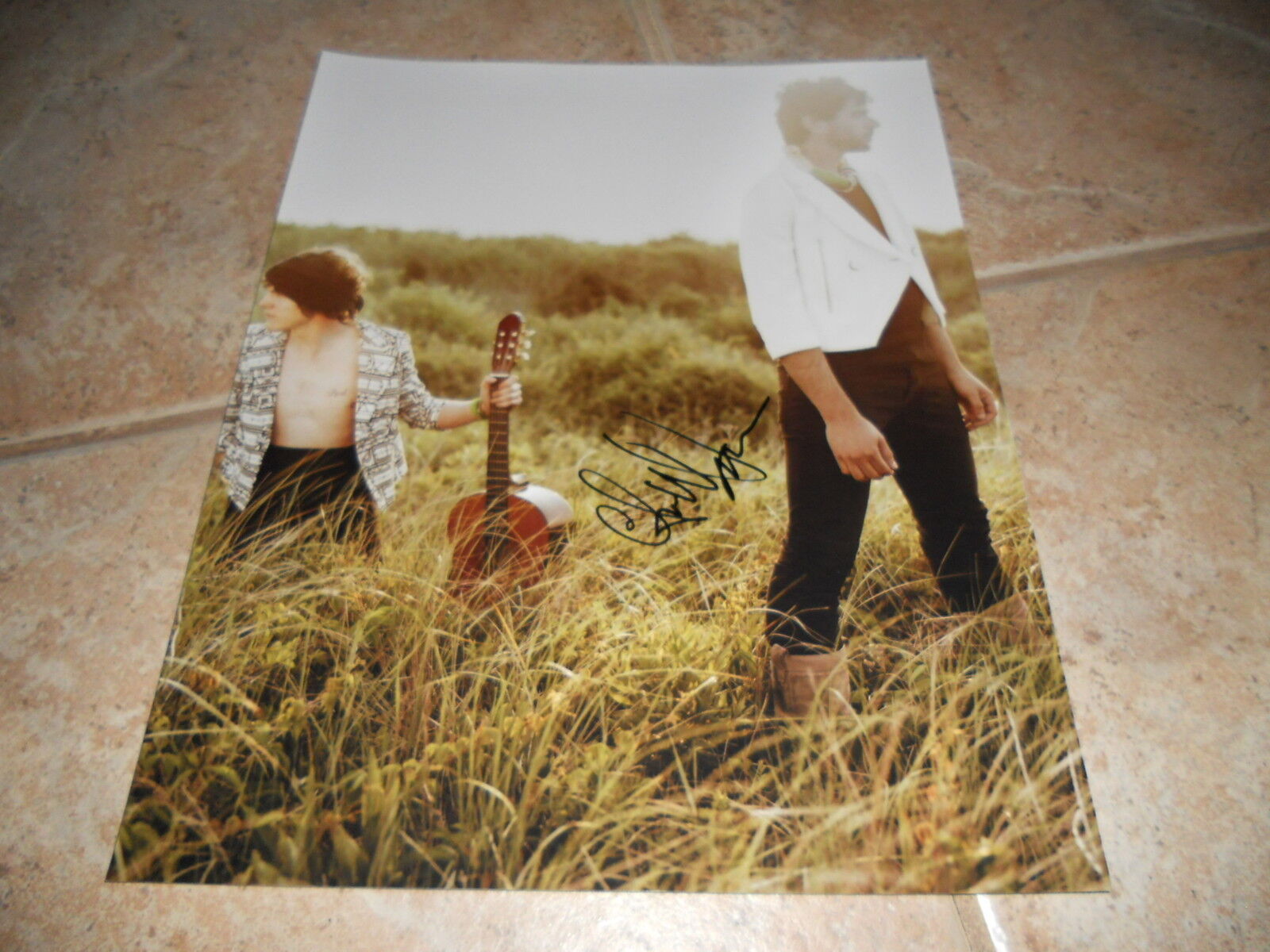 MGMT Band Signed Autographed 11x14 Guitar Photo Poster painting x Andrew #2 F1