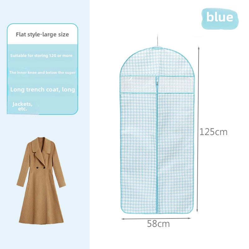 Clothes Dust Cover Coat Suit Cover Dust Bag Household Non-woven Breathable Storage Hanging Clothes Bag Dust-proof Clothes Cover