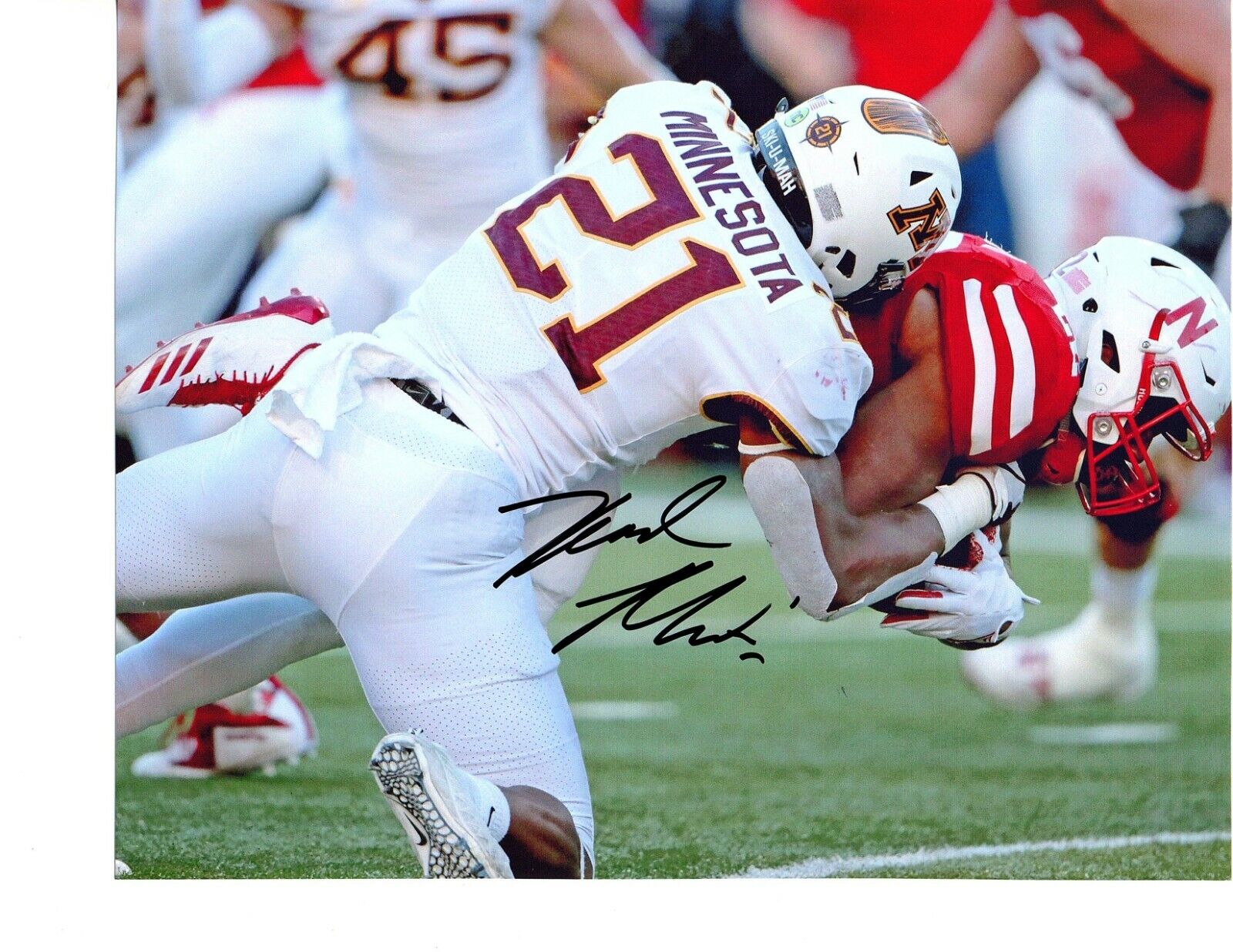 Kamal Martin Minnesota Golden Gophers signed autographed 8x10 football Photo Poster painting