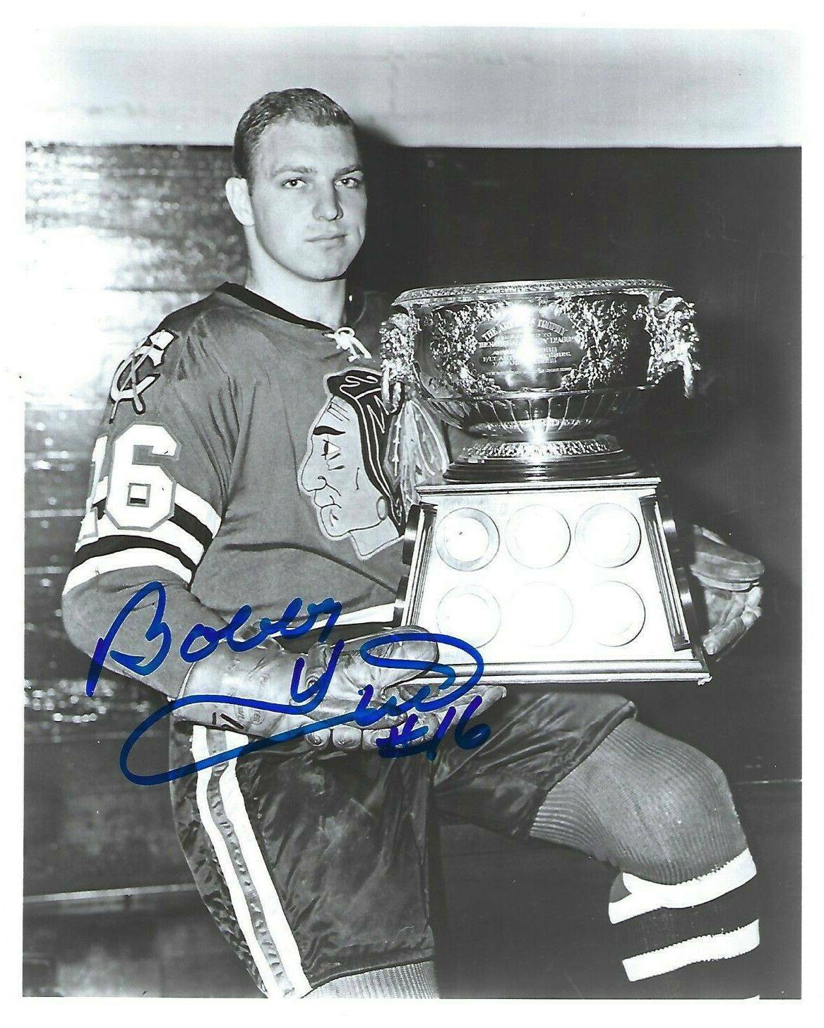 8x10 Photo Poster painting Picture HAND Autographed Signed: Bobby Hull Chicago Blackhawks