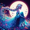 Moonlight Disney Princess-Full Round Diamond Painting 40*40CM