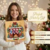 (25x25cm)DIY Pearl Painting Xmas Framed Handmade Pearl Material Art Kit Living Room Decor