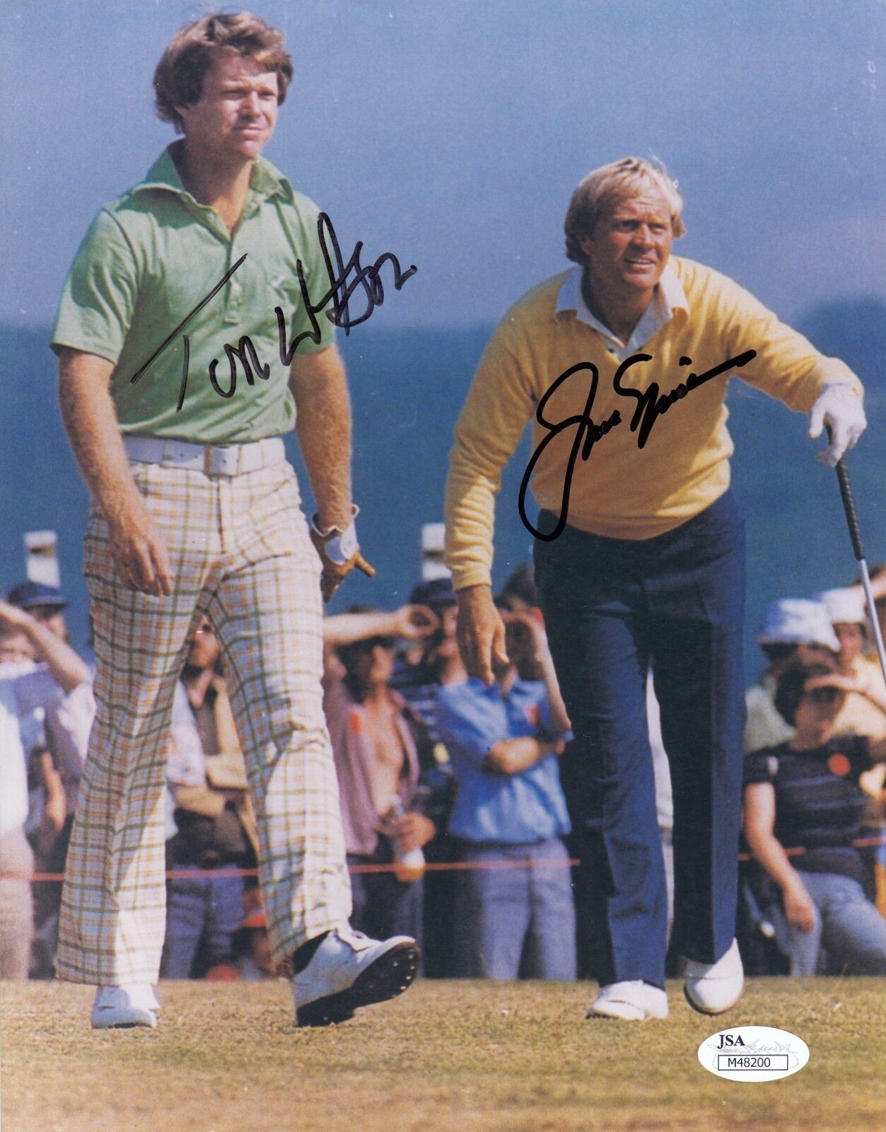 Jack Nicklaus Tom Watson #0 8x10 Signed W/JSA Certification Golf 032518