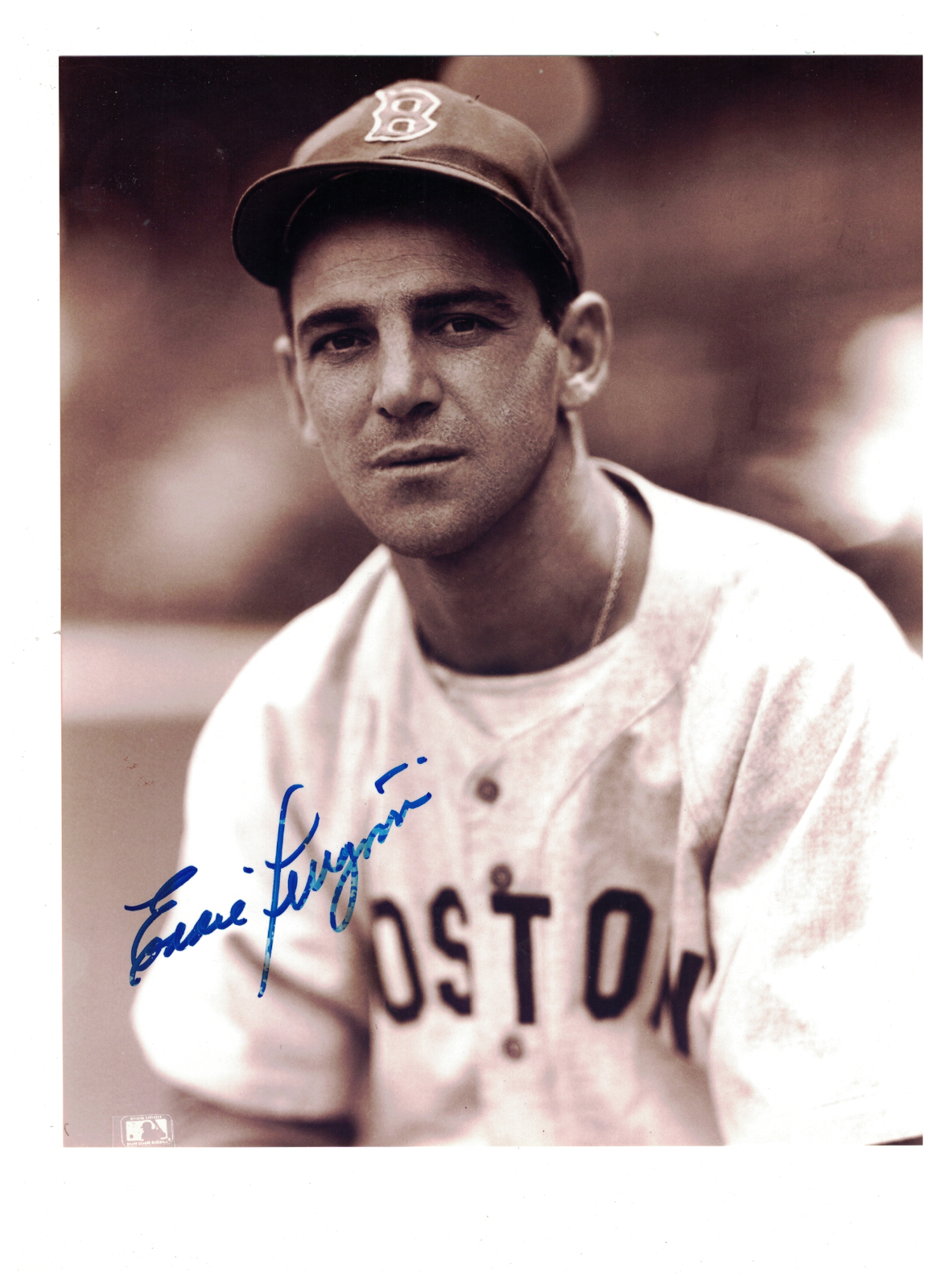 Eddie Pelligrini Boston Red Sox Signed 8x10 Photo Poster painting W/Our COA JH