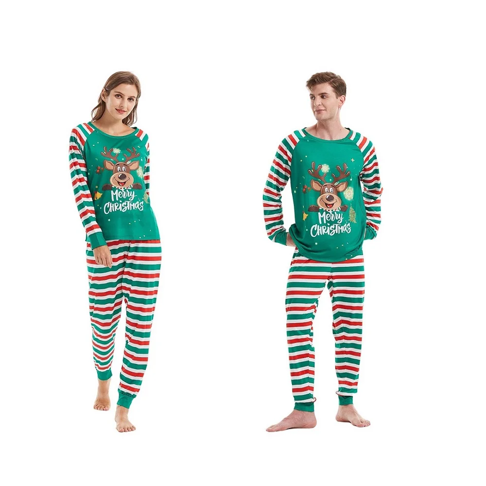  Christmas Elf Print Pajamas