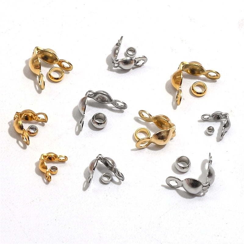 Stainless Steel Bag Buckle + Positioning Bead Accessories Suit Handmade DIY Necklace Bracelet Closing Connection Buckle