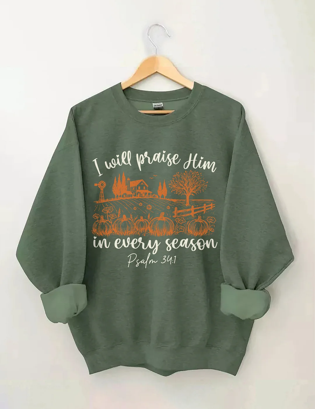 Bible Verse Fall Pumpkin Sweatshirt