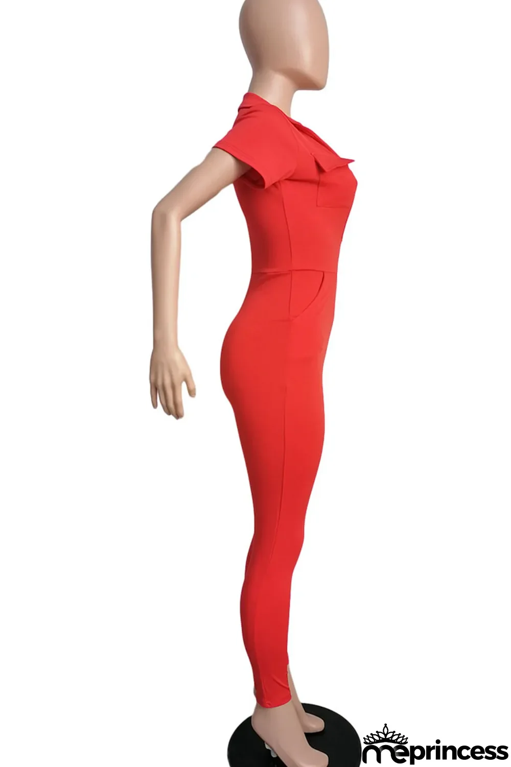 Khaki Casual Solid Split Joint Zipper Collar Regular Jumpsuits