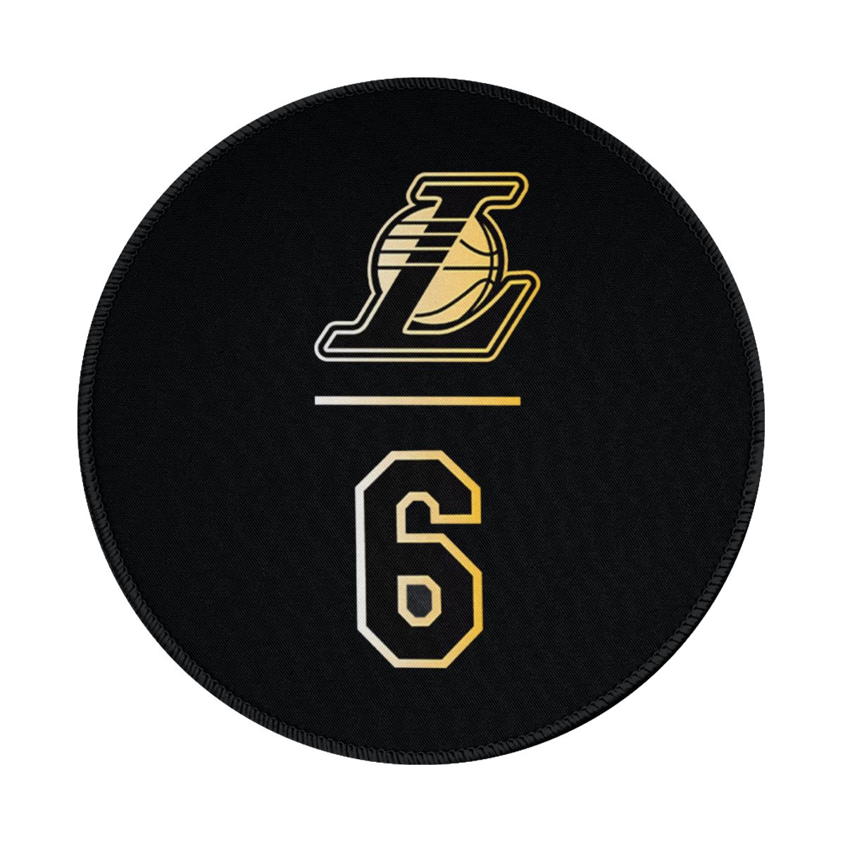 Los Angeles Lakers LeBron James #6 Gaming Round Mousepad for Computer Laptop