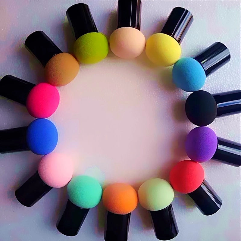 Minimalist Solid Color Hydrophilic Non-Latex Makeup Sponge 1200