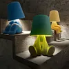 LED Bedside Lamp with Touch Control Creative Thinker Lamp Dimmable Night Light