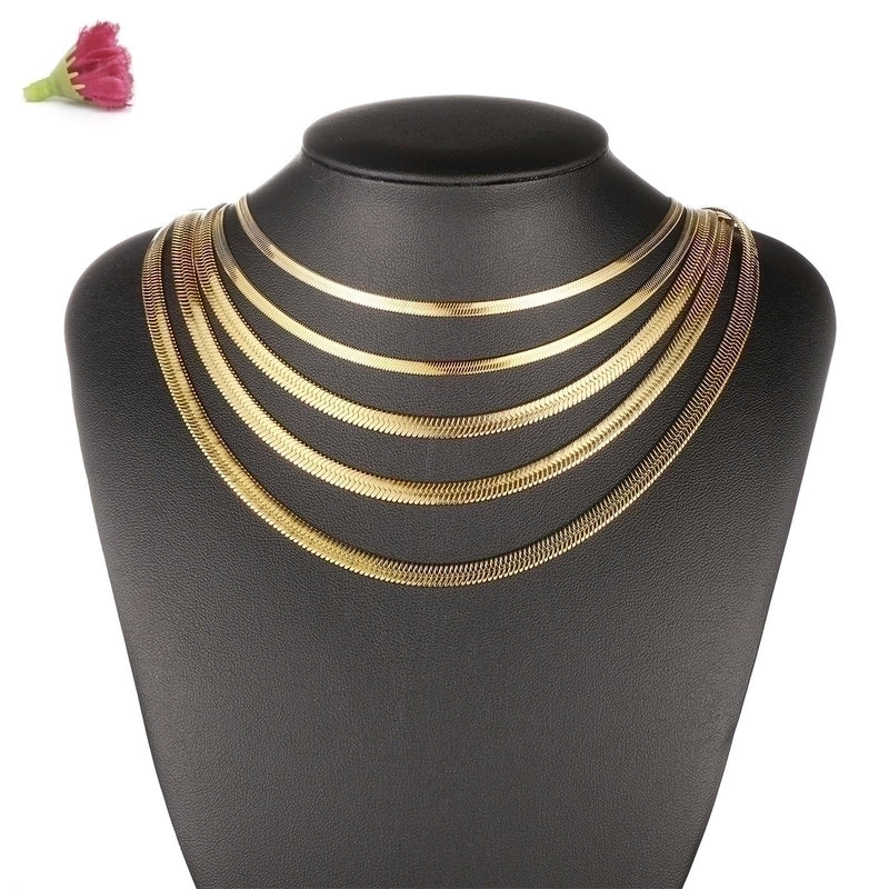 Casual Elegant Minimalist Geometric 304 Stainless Steel 18K Gold Plated Necklace