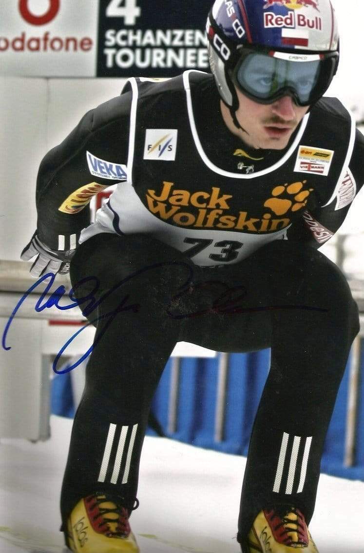 SKI JUMPER Adam Ma?ysz autograph, IP signed Photo Poster painting