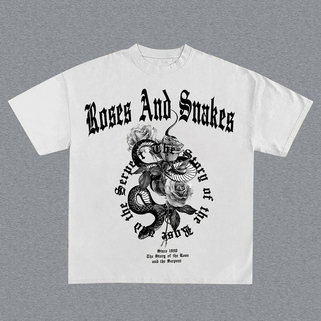 Retro casual fashion brand comfortable T-shirt