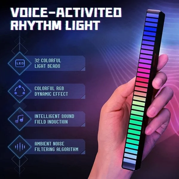 💥Advance Promotion🎁 Wireless Sound Activated RGB Light Bar -👍BUY 2 GET 1 FREE