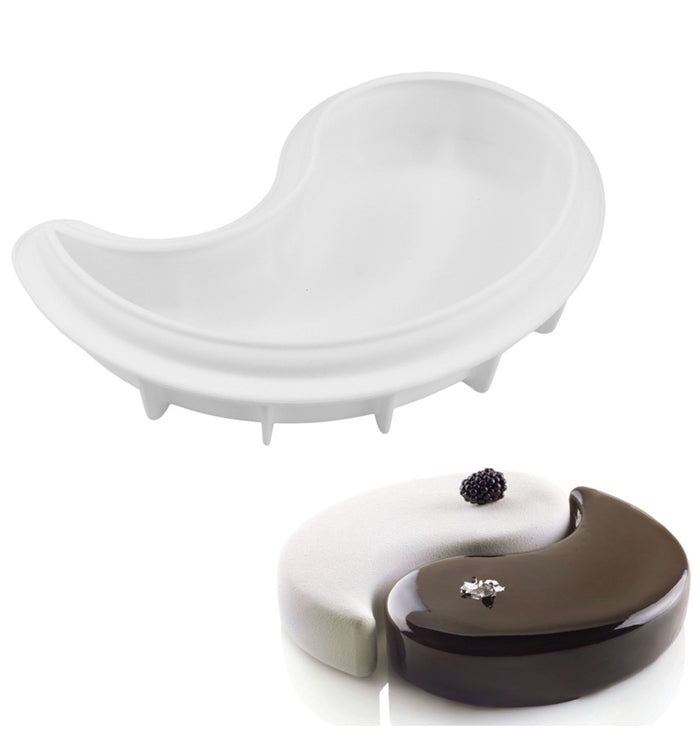 1Pcs Yin Yang Tai Chi Silicone Mousse Chocolate Cake Mould Pan