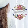 DIY Summer Flowers-Diamond Painting Pendant（Single-Sided)