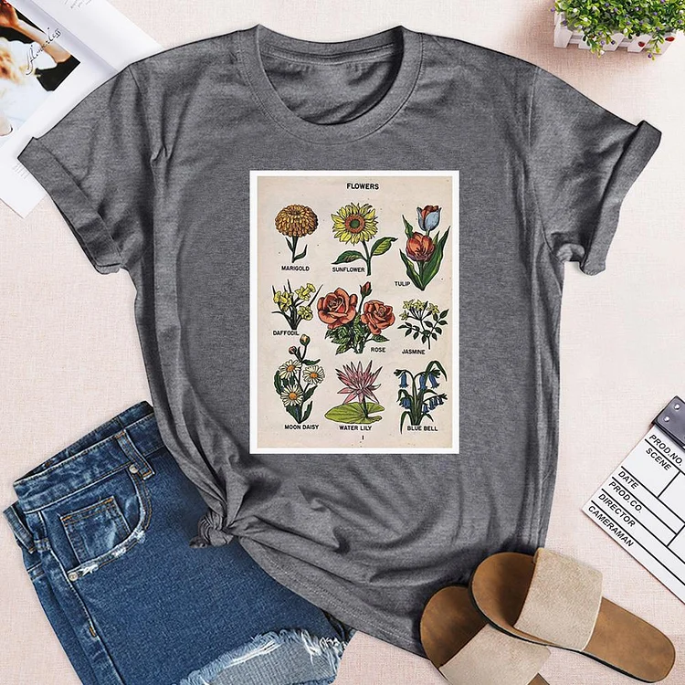 Wildflower shirt , flower Gardening T-shirt Tee -02656-Annaletters