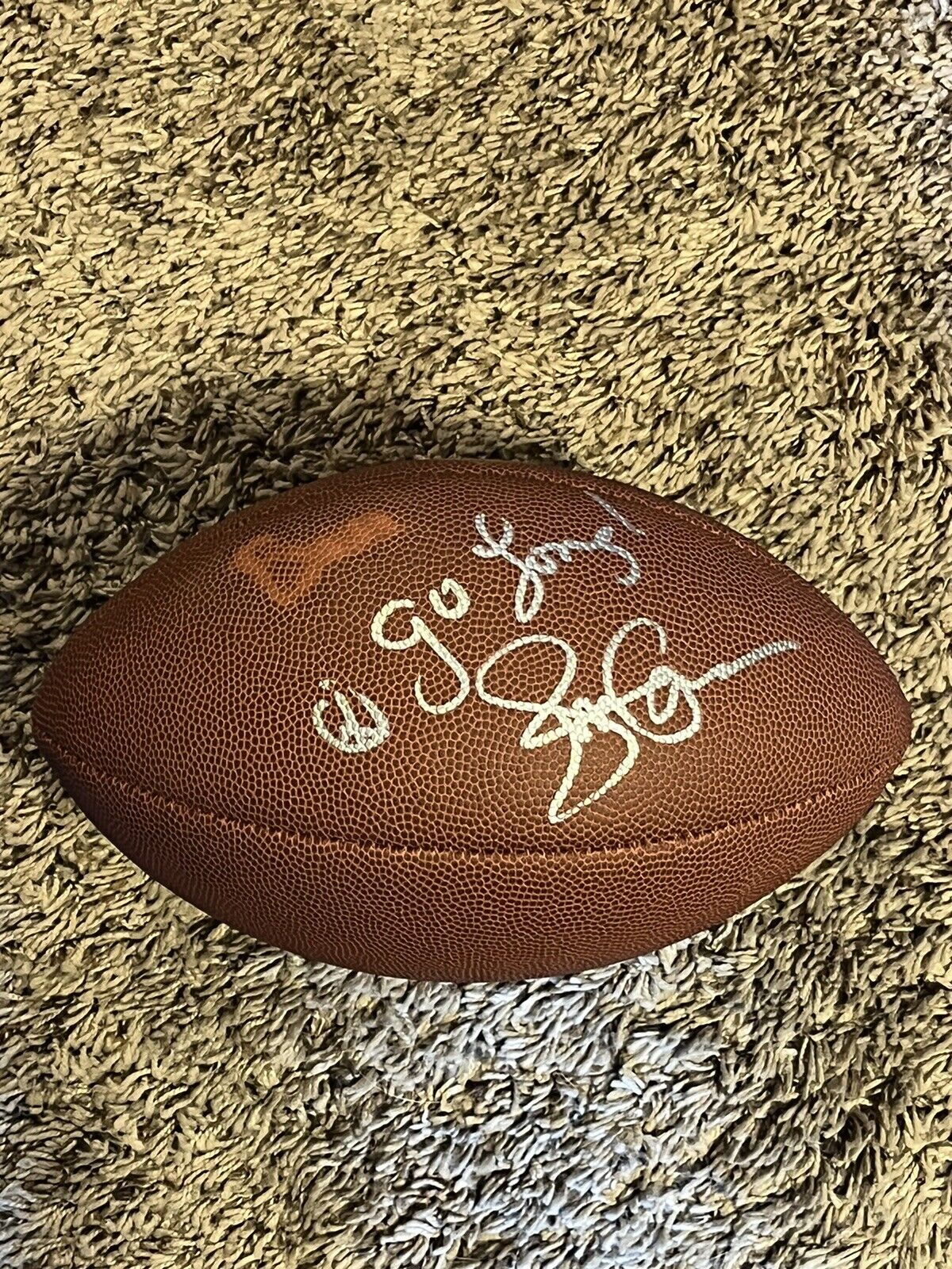 JON GRIES HAND SIGNED FOOTBALL AUTOGRAPHED NAPOLEON DYNAMITE ACTOR RICO COA