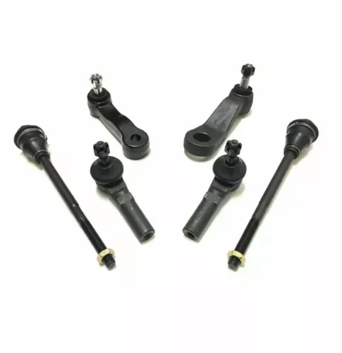Dronehint 6 Pc Kit Inner & Outer Tie Rods and Pitman & Idler Arm for Chevrolet GMC Hummer (For: GMC) Parts