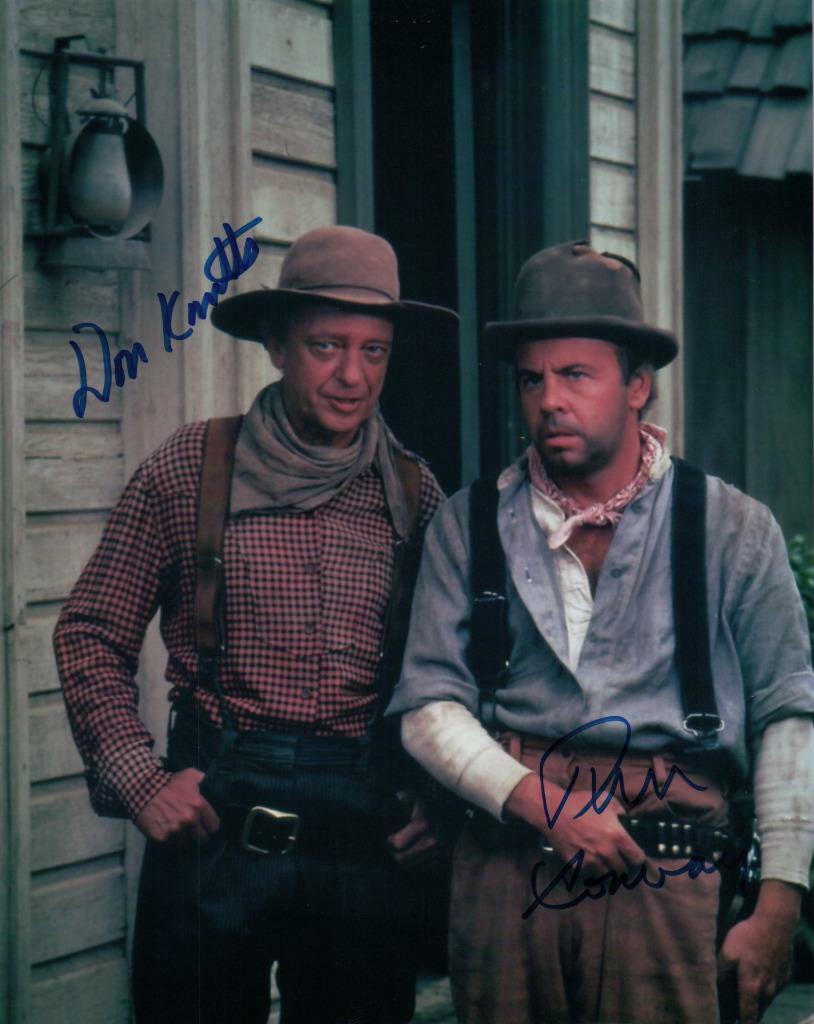 Tim Conway Don Knotts signed 8x10 Picture autograph Photo Poster painting Nice Photo Poster painting with COA