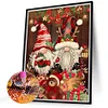 【2 pi&egrave;ces/paquet】-No&euml;l gnome-plein rond diamant peinture-30 * 40cm