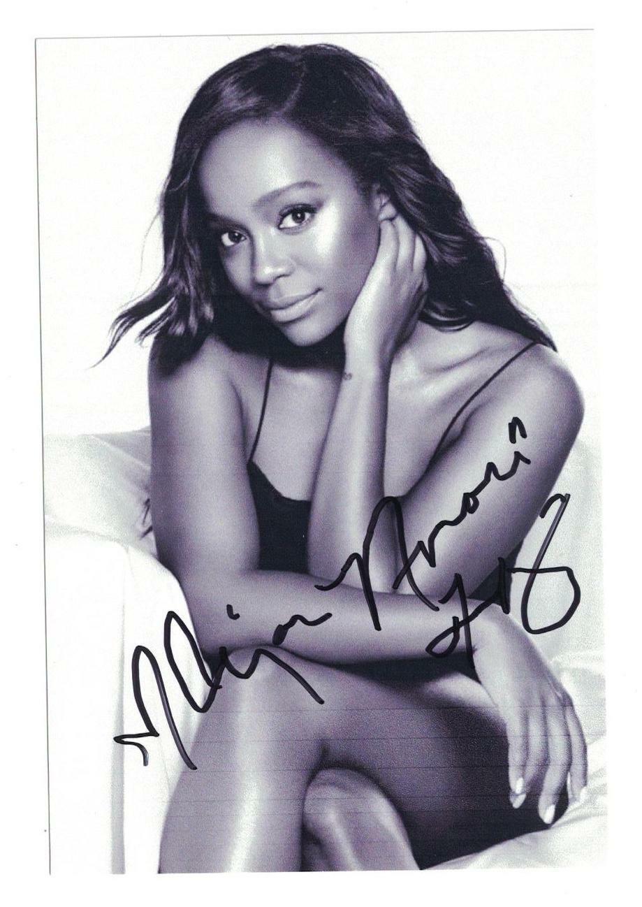 Aja Naomi King Signed Autographed 4x6 Photo Poster painting Actress How To Get Away Murder B