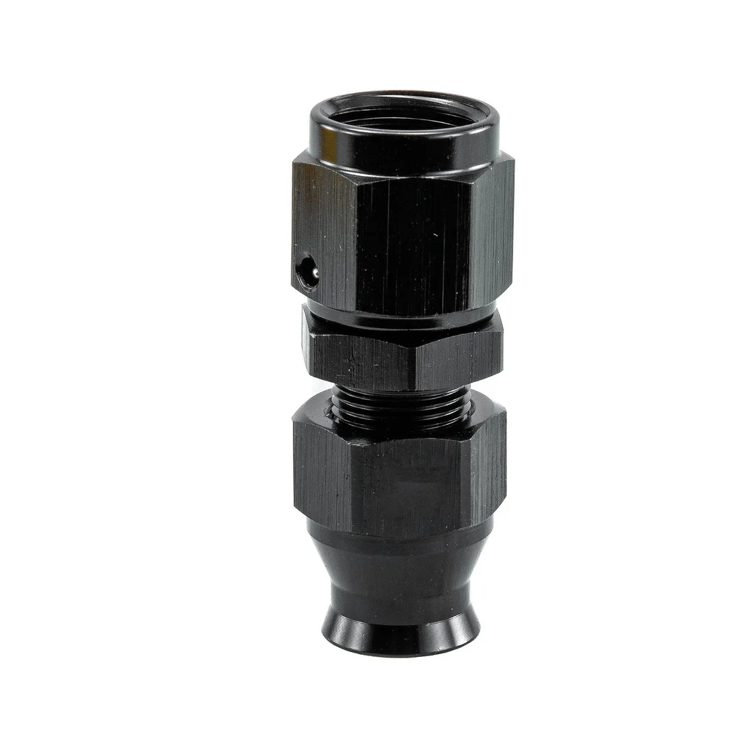Alloyworks Aluminum 5/16" Tube To Female 6 AN Adapter W/ Brass Fuel Fitting