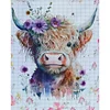 Highland Cattle-11CT Stamped Cross Stitch 40*50cm