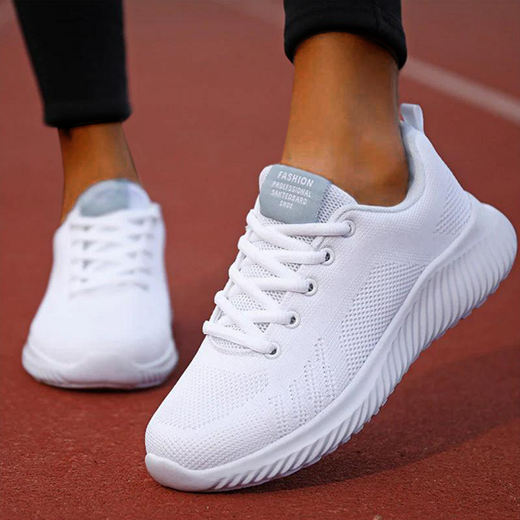 Sneakers Spring Autumn New Ladies Mesh Casual Platform Sports Shoes Female Lace Up Vulcanize Shoes  Stunahome.com