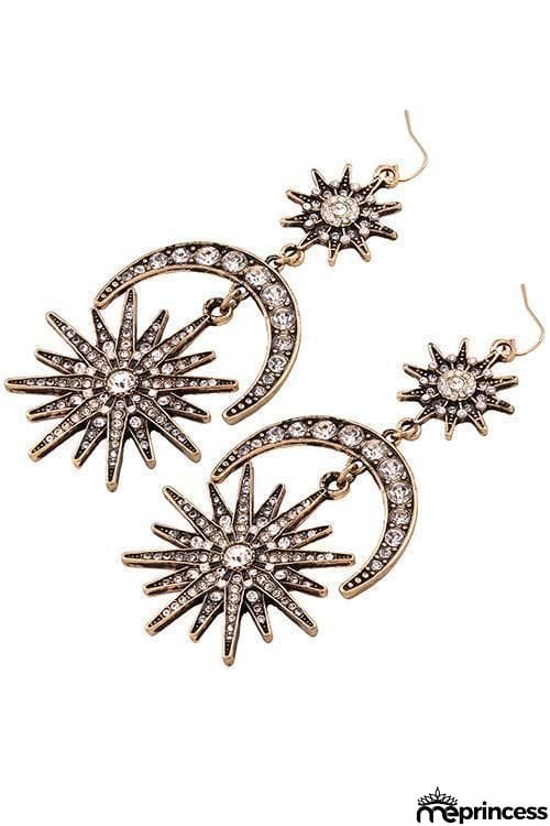 Hexagram Rhinestone Earring