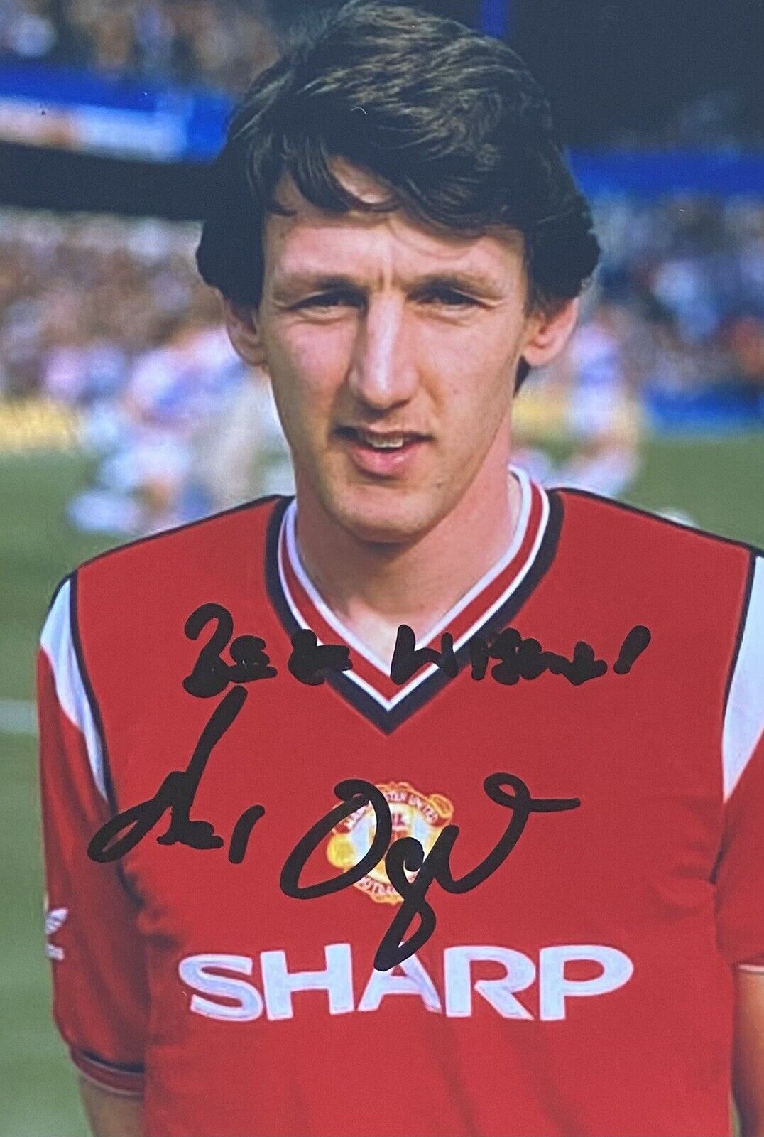 Peter Davenport Genuine Hand Signed Manchester United 6X4 Photo Poster painting 9