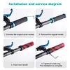 Bike Handlebar Grips Shock Absorbing Mountain Bicycle Grips for 22.2mm Handlebar