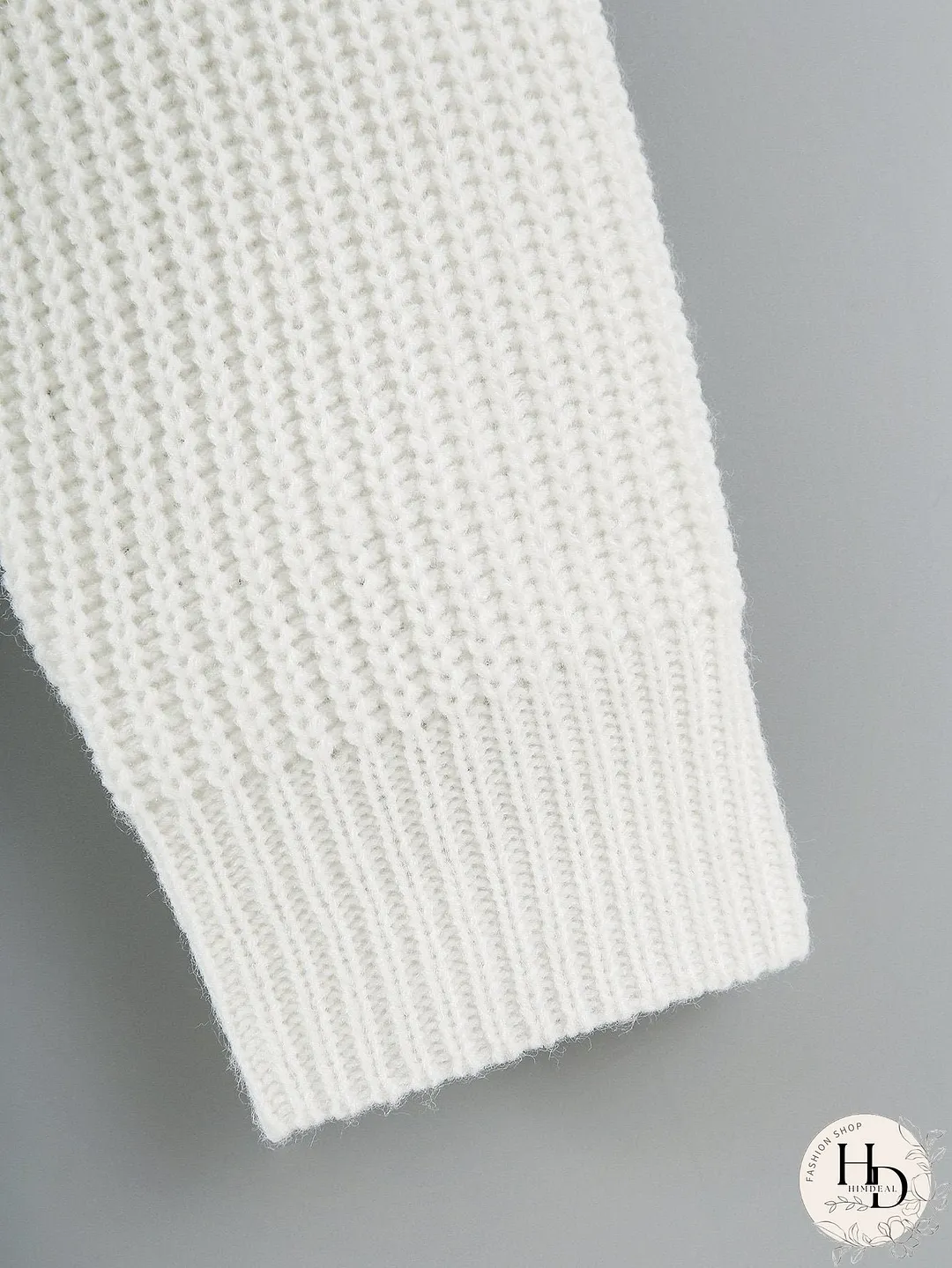 Drawstring Front Drop Shoulder Sweater