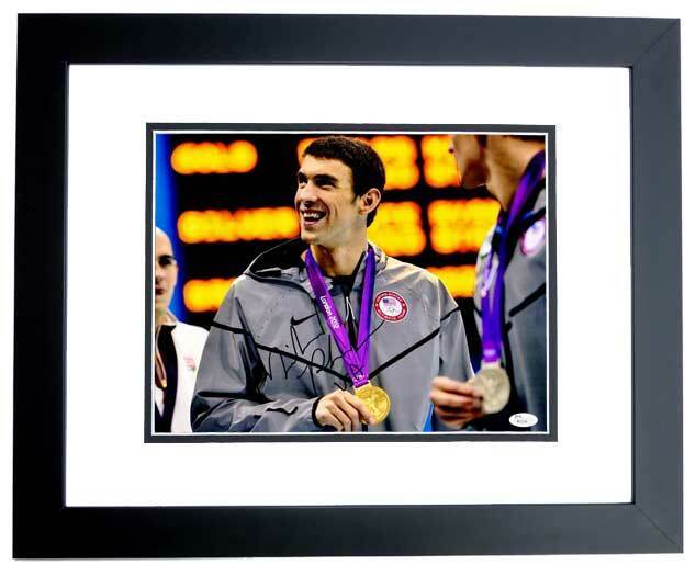 Michael Phelps Signed - Autographed Olympic Swimming 11x14 inch Photo Poster painting FRAMED JSA