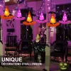Halloween Chapeau de Sorci&egrave;re Rougeoyant Led Magicien