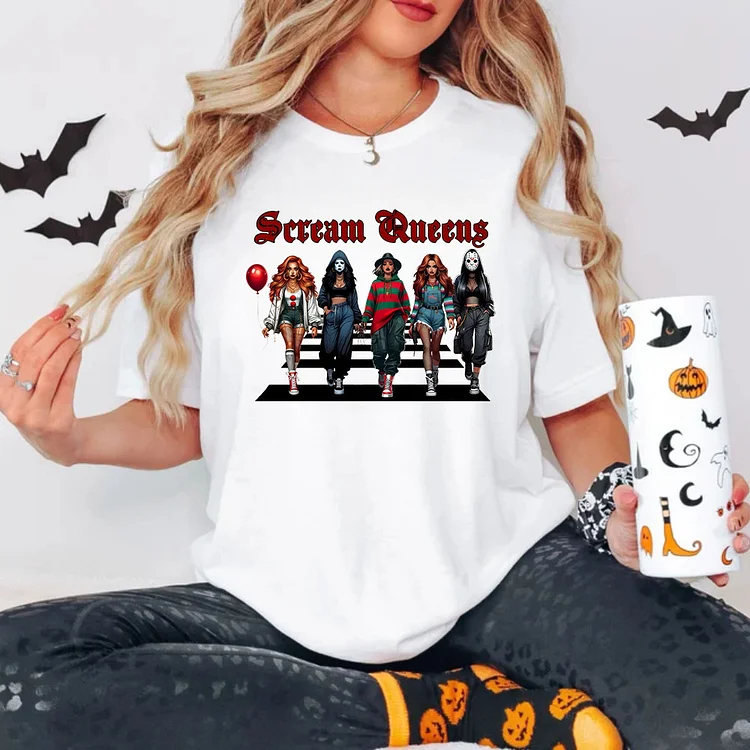 Halloween Scream Queens T-shirt, V-neck, Sweatshirt, Hoodie